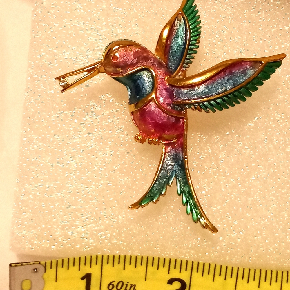 Humming bird Brooch